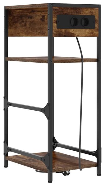 Éjjeliszekrény Füstölt tölgy 40 x 27 x 76 cm Szerelt Fa