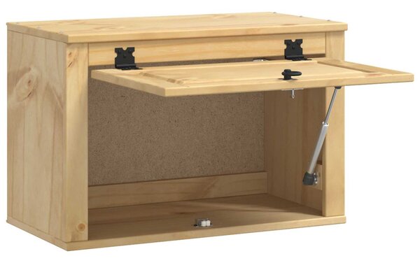 Cabinet tárolóval ajtóval Méz 60 x 32 x 40 cm Tömör fenyőfa