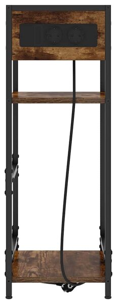 Éjjeliszekrény Füstölt tölgy 40 x 27 x 76 cm Szerelt Fa