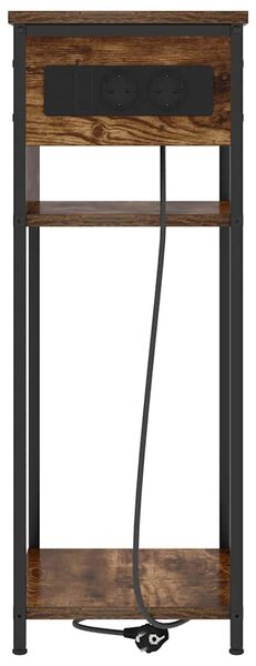 Éjjeliszekrény Füstölt tölgy 41 x 28 x 76 cm Szerelt Fa