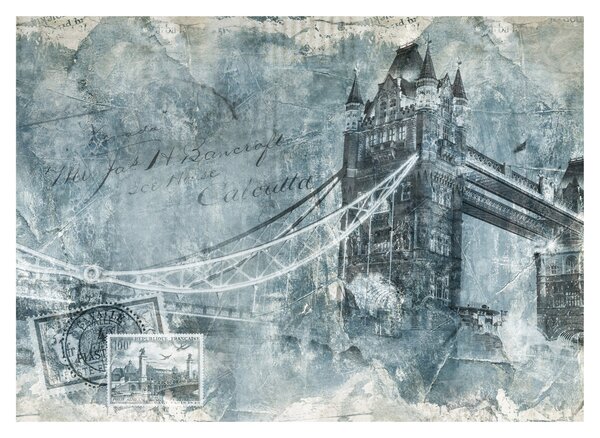 Kép - Tower Bridge hideg tónusokkal (üvegen) (70x50 cm)