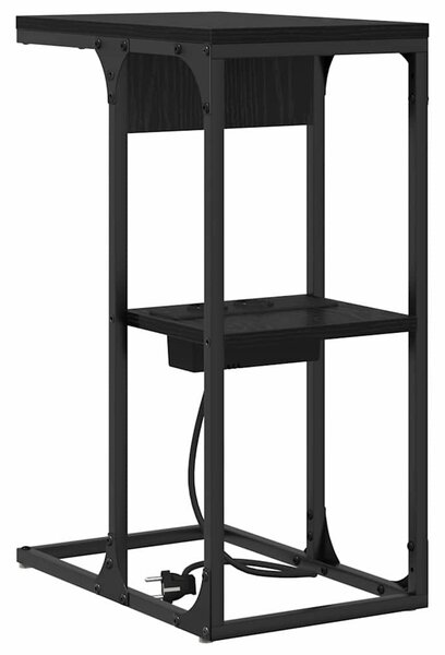 Éjjeliszekrény Fekete tölgy 41,5 x 26 x 60,5 cm Szerelt Fa