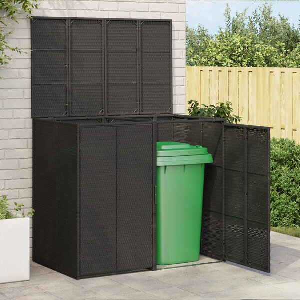 Kuka Doboz 2 pcs Fekete 65 x 80 x 115 cm Polietilén