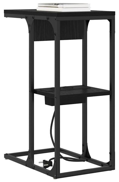 Éjjeliszekrény Fekete tölgy 41,5 x 26 x 60,5 cm Szerelt Fa