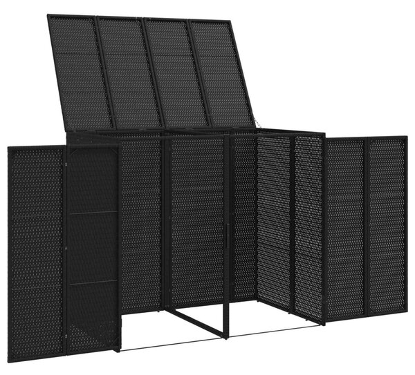 Kuka Doboz 2 pcs Fekete 65 x 80 x 115 cm Polietilén