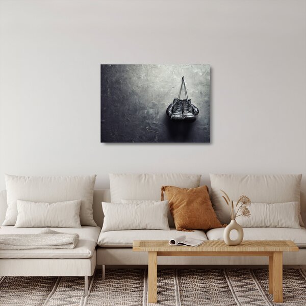 Bokszkesztyű képe (üvegen) (70x50 cm)
