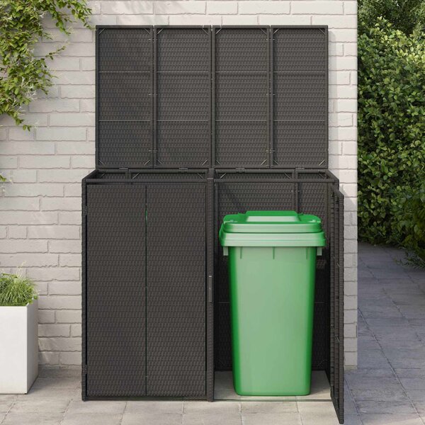 Kuka Doboz 2 pcs Fekete 65 x 80 x 115 cm Polietilén