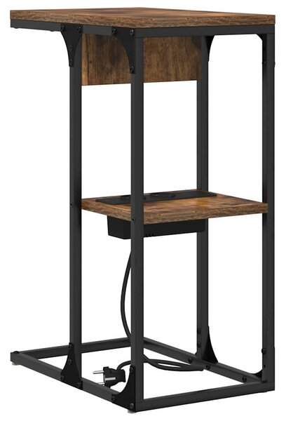 Éjjeliszekrény Füstölt tölgy 41,5 x 26 x 60,5 cm Szerelt Fa