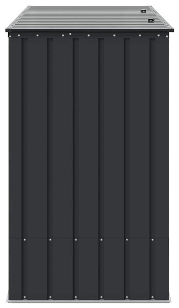 Kerti Tároló Doboz Fekete 214 x 82 x 132 cm Acél