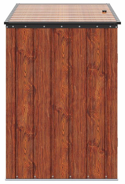 Kerti Tároló Doboz Barna 151,5 x 82 x 110,5 cm Acél