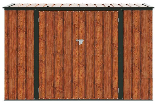 Kerti Tároló Doboz Barna 214 x 82 x 132 cm Acél