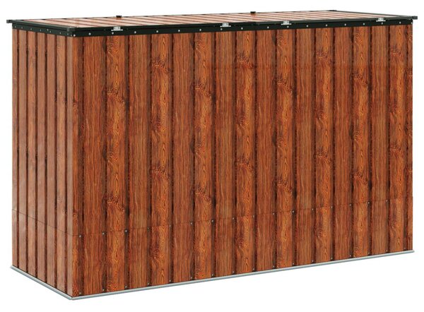Kerti Tároló Doboz Barna 214 x 82 x 132 cm Acél