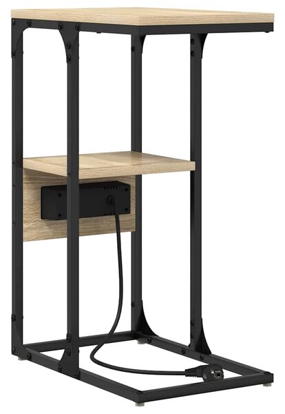 Éjjeliszekrény fiókkal sonoma tölgy 41.5 x 26 x 60.5 cm Faanyag