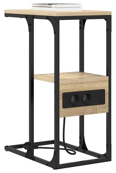 Éjjeliszekrény fiókkal sonoma tölgy 41.5 x 26 x 60.5 cm Faanyag