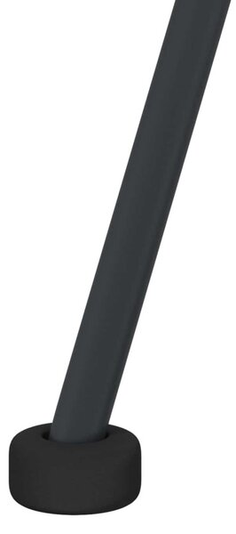 Étkezőszék 2 pcs Fekete 65 x 55,5 x 81 cm Rattan és Vas