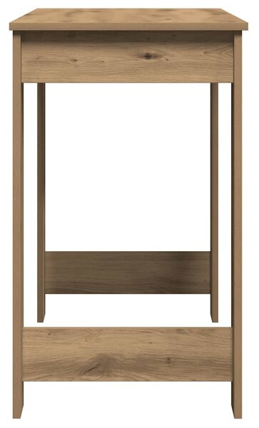Kézműves tölgy színű szerelt fa íróasztal 100x45x75 cm
