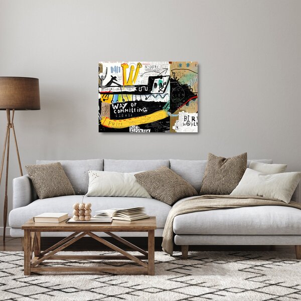 Festmény - Graffiti (üvegen) (70x50 cm)