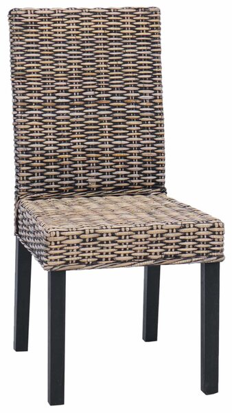 Étkezőszék 2 pcs Fekete Mosás 45 x 54 x 93 cm Tömör Mahagóni Fa