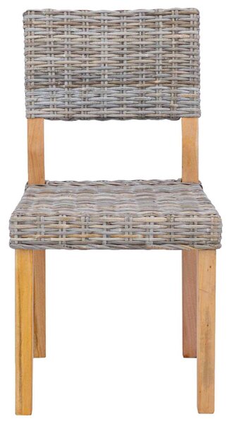 Étkezőszék 2 pcs Kubu Szürke 46 x 55 x 84 cm Kubu rattán