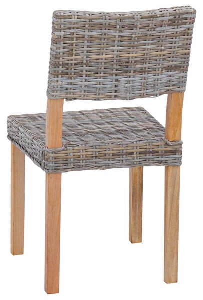 Étkezőszék 2 pcs Kubu Szürke 46 x 55 x 84 cm Kubu rattán
