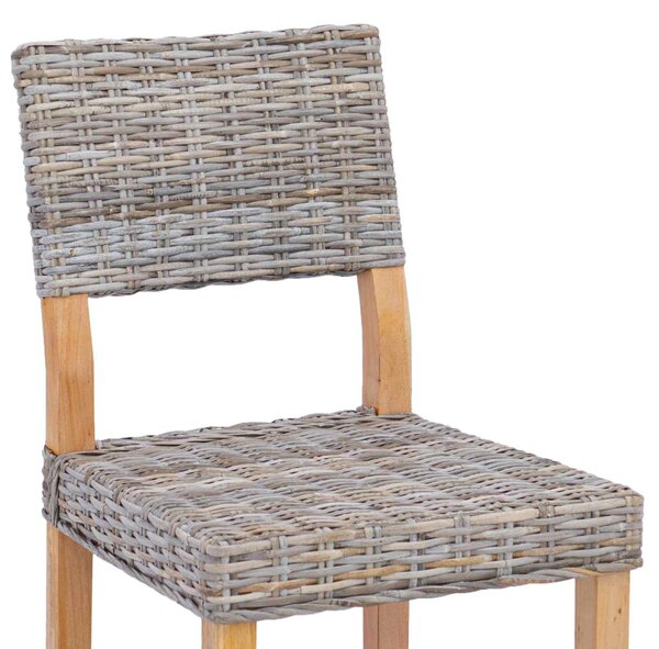 Étkezőszék 2 pcs Kubu Szürke 46 x 55 x 84 cm Kubu rattán