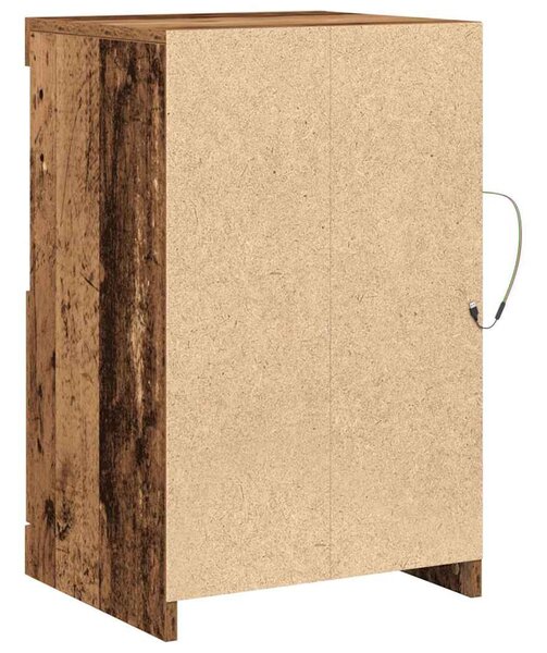 Oldalsó szekrény 2 pcs Régi fa 41 x 37 x 67 cm Faanyag
