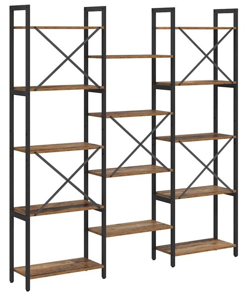 Könyvespolc Régi fa 156 x 25 x 167.5 cm Faanyag