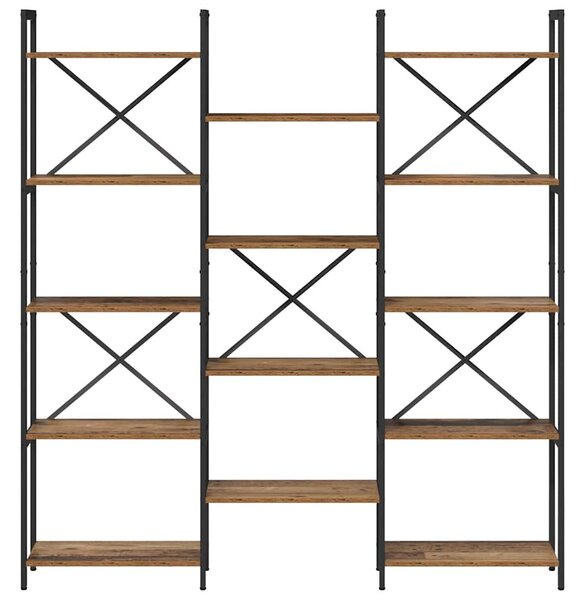 Könyvespolc Régi fa 156 x 25 x 167.5 cm Faanyag