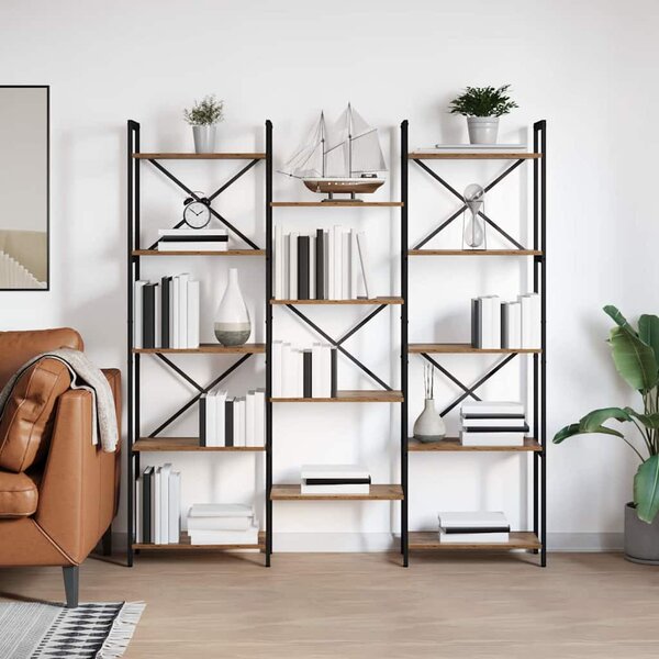 Könyvespolc Régi fa 156 x 25 x 167.5 cm Faanyag