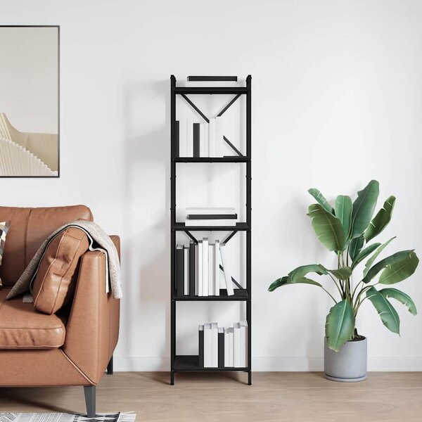Könyvszekrény Musta tammi 40 x 30 x 153 cm Faanyag