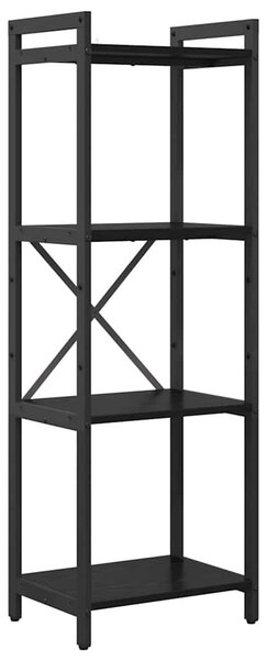 Könyvespolc 40 x 30 x 119 cm Szerelt Fa Fekete tölgy