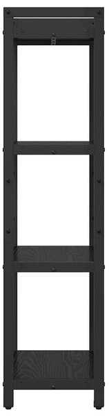 Könyvespolc 40 x 30 x 119 cm Szerelt Fa Fekete tölgy