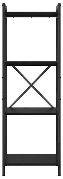 Könyvespolc 40 x 30 x 119 cm Szerelt Fa Fekete tölgy
