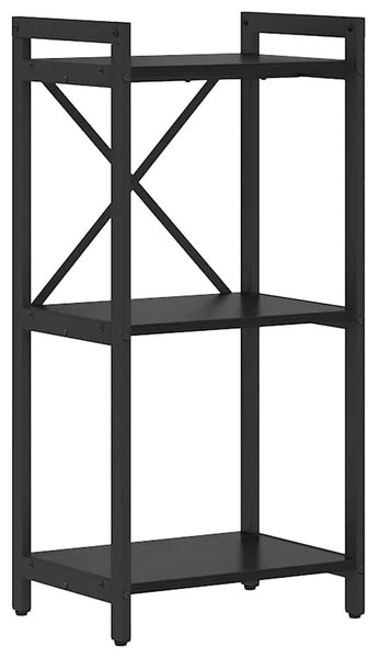 Könyvespolc 40 x 30 x 85 cm Szerelt Fa Fekete tölgy