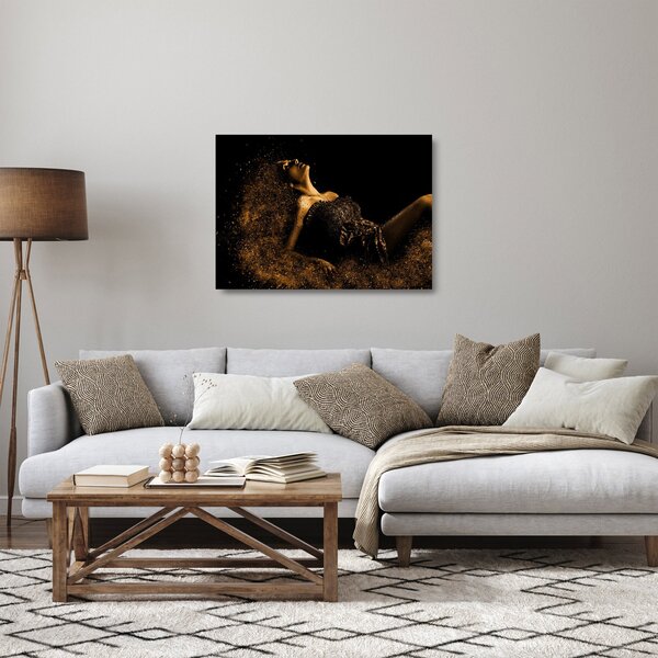 Kép - Egy nő aranyból (üvegen) (70x50 cm)