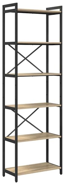 Könyvespolc Sonoma tölgy 60 x 30 x 189,5 cm Faanyag