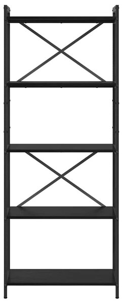 Könyvszekrény Musta tammi 60 x 30 x 153 cm Faanyag