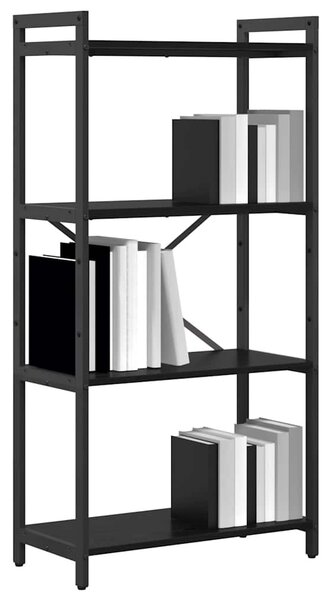 Könyvespolc Fekete tölgy 60 x 30 x 120 cm Faanyag