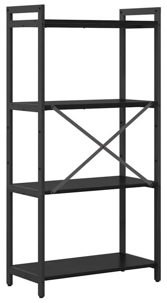 Könyvespolc Fekete tölgy 60 x 30 x 120 cm Faanyag