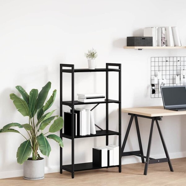 Könyvespolc Fekete tölgy 60 x 30 x 120 cm Faanyag