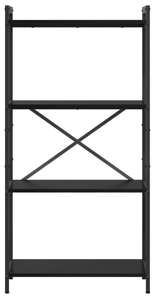 Könyvespolc Fekete tölgy 60 x 30 x 120 cm Faanyag