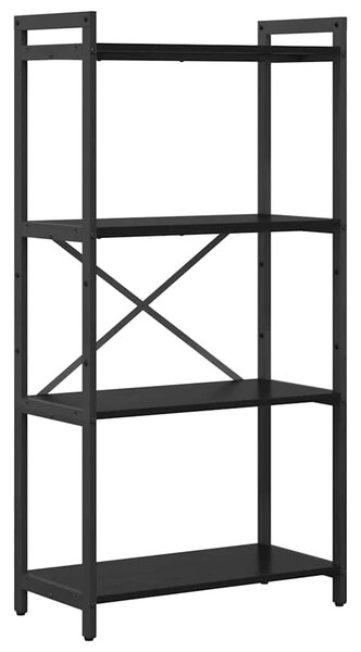 Könyvespolc Fekete tölgy 60 x 30 x 120 cm Faanyag