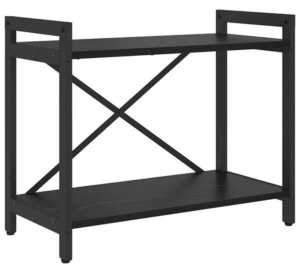Könyvespolc 60 x 30 x 50 cm Szerelt Fa Fekete tölgy
