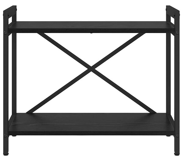 Könyvespolc 60 x 30 x 50 cm Szerelt Fa Fekete tölgy