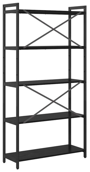 Könyvszekrény Musta tammi 80 x 30 x 153 cm Faanyag