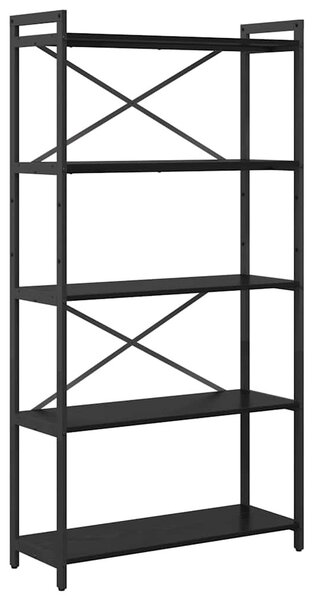 Könyvszekrény Musta tammi 80 x 30 x 153 cm Faanyag