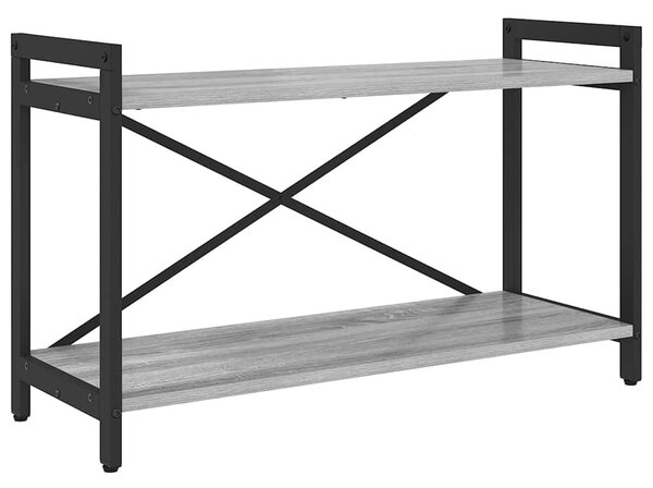 Könyvespolc 80 x 30 x 50 cm Szerelt Fa Szürke sonoma