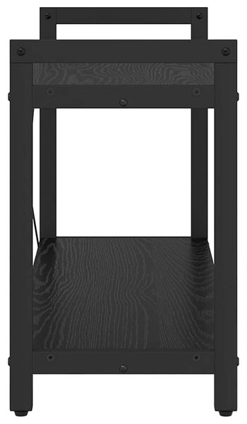 Könyvespolc Fekete tölgy 80 x 30 x 50 cm Faanyag