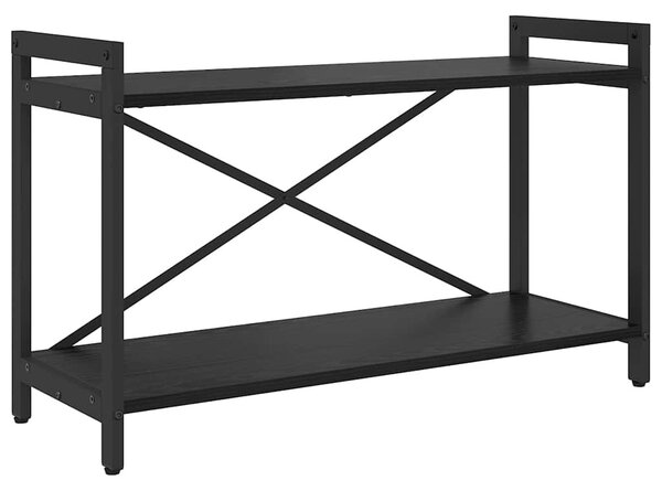 Könyvespolc Fekete tölgy 80 x 30 x 50 cm Faanyag