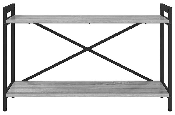 Könyvespolc 80 x 30 x 50 cm Szerelt Fa Szürke sonoma